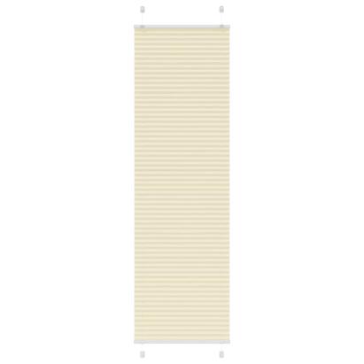 Jaluză plisată Crem 60x200 cm Lățime țesătură 59,4 cm GartenMobel Dekor