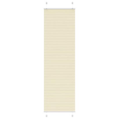 Jaluză plisată Crem 65x200 cm Lățime țesătură 64,4 cm GartenMobel Dekor