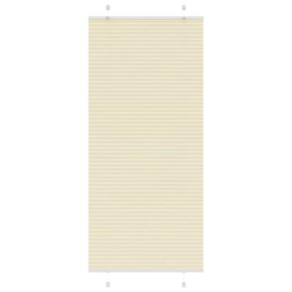 Jaluză plisată Crem 90x200cm Lățime țesătură 89,4 cm GartenMobel Dekor