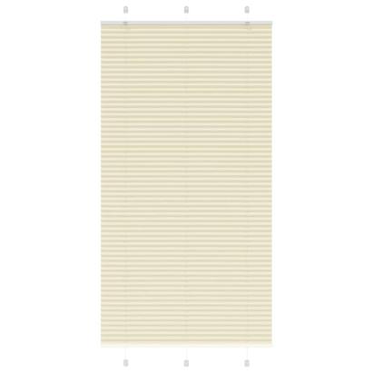 Jaluzea plisată Crem 105x200 cm Lățime țesătură 104,4 cm GartenMobel Dekor