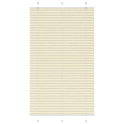 Jaluzea plisată Crem 120x200 cm Lățime țesătură 119,4 cm GartenMobel Dekor