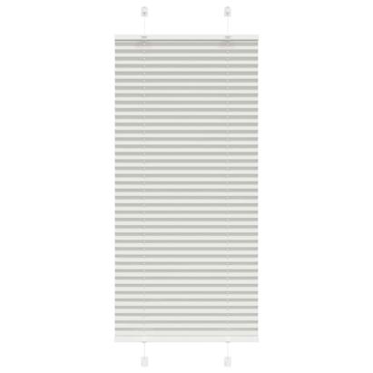 Jaluzea plisată gri deschis 60x100 cm Lățime țesătură 59,4 cm GartenMobel Dekor
