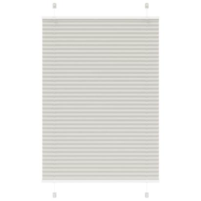 Jaluzea plisată gri deschis 100x100cm Lățime țesătură 99,4cm GartenMobel Dekor