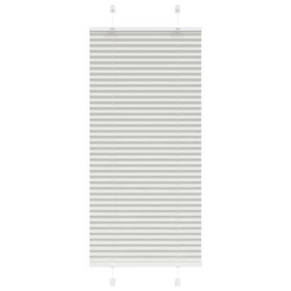 Jaluzea plisată gri deschis 55x150 cm Lățime țesătură 54,4 cm GartenMobel Dekor