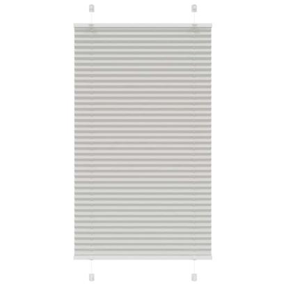Jaluzea plisată gri deschis 80x150cm Lățime țesătură 79,4 cm GartenMobel Dekor
