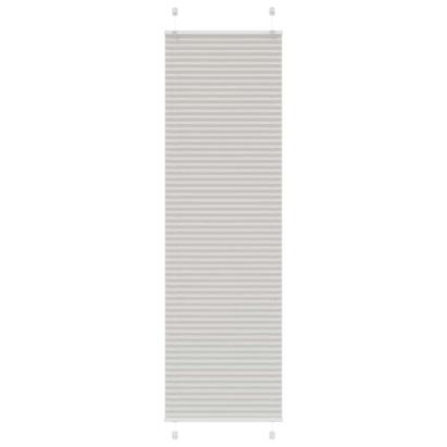 Jaluzea plisată gri deschis 60x200 cm Lățime țesătură 59,4 cm GartenMobel Dekor