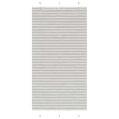 Jaluzea plisată gri deschis 105x200 cm Lățime țesătură 104,4 cm GartenMobel Dekor