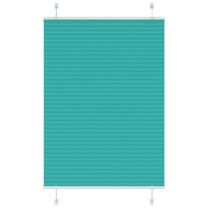Jaluzea plisată verde petrol 100x150 cm Lățime țesătură 99,4 cm GartenMobel Dekor