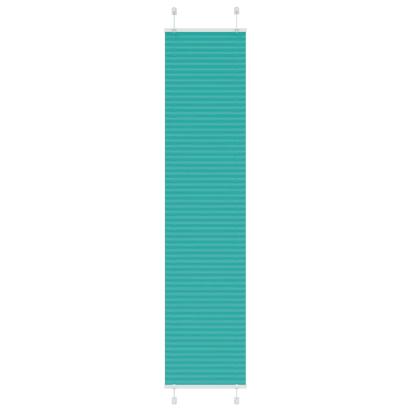 Jaluzea plisată verde petrol 40x200 cm Lățime țesătură 39,4 cm GartenMobel Dekor