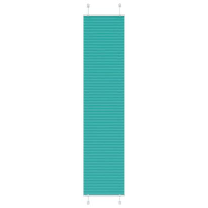 Jaluzea plisată verde petrol 45x200 cm Lățime țesătură 44,4 cm GartenMobel Dekor