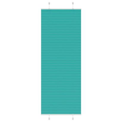 Jaluzea plisată verde petrol 75x200 cm Lățime țesătură 74,4 cm GartenMobel Dekor