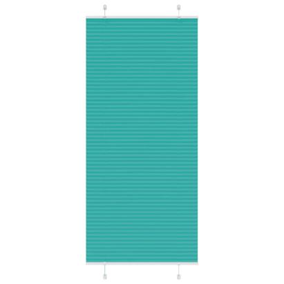Jaluzea plisată verde petrol 90x200 cm Lățime țesătură 89,4 cm GartenMobel Dekor