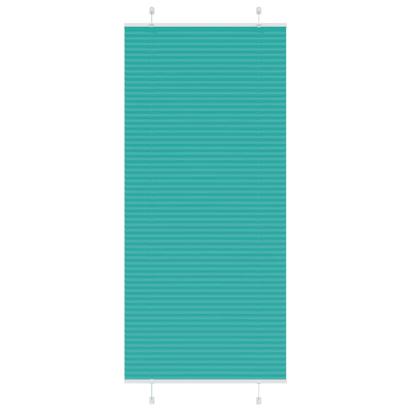 Jaluzea plisată verde petrol 95x200 cm Lățime țesătură 94,4 cm GartenMobel Dekor