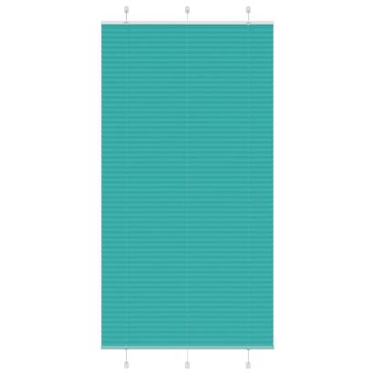 Jaluzea plisată verde petrol 105x200 cm Lățime țesătură 104,4 cm GartenMobel Dekor