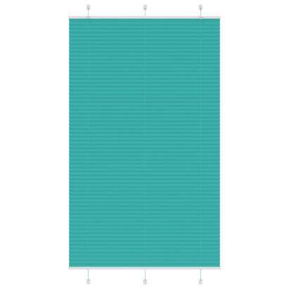 Jaluzea plisată verde petrol 115x200 cm Lățime țesătură 114,4 cm GartenMobel Dekor