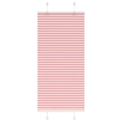Jaluzea plisată roz 60x150 cm Lățime țesătură 59,4cm poliester GartenMobel Dekor