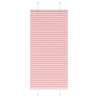 Jaluzea plisată roz 65x150 cm Lățime țesătură 64,4cm poliester GartenMobel Dekor