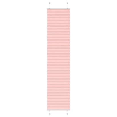 Jaluzea plisată roz 50x200 cm Lățime țesătură 49,4cm poliester GartenMobel Dekor