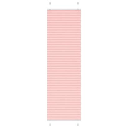 Jaluză plisată roz 60x200 cm Lățime țesătură 59,4cm poliester GartenMobel Dekor