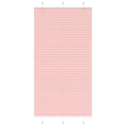 Jaluzea plisată roz 105x200 cm Lățime țesătură 104,4 cm GartenMobel Dekor