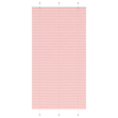 Jaluzea plisată roz 110x200 cm Lățime țesătură 109,4 cm GartenMobel Dekor