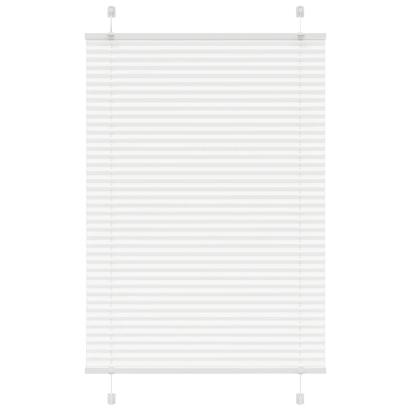 Jaluzea plisată alb 90x100cm Lățime țesătură 89,4 cm poliester GartenMobel Dekor
