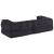 Canapea modulară cu 2 locuri Antracit 140x70x36 Material GartenMobel Dekor