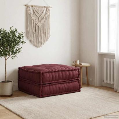 Unitatea de sofa modulară Maroon 70x70x36 țesătură GartenMobel Dekor