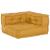 Unitatea de sofa modulară galben 70x70x54 țesătură GartenMobel Dekor