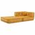 Unitatea de sofa modulară galben 70x70x54 țesătură GartenMobel Dekor