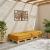 Unitatea de sofa modulară galben 70x70x36 țesătură GartenMobel Dekor