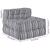 Unitate de canapea modulară Imprimare Gri 70 x 70 x 56 cm GartenMobel Dekor