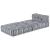 Unitate de canapea modulară Imprimare Gri 70 x 70 x 56 cm GartenMobel Dekor