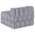 Unitate de canapea modulară Imprimare Gri 70 x 70 x 56 cm GartenMobel Dekor