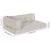 Perna pentru canapea pe palet 3 pcs Crem 120 x 80 x 34 cm GartenMobel Dekor