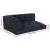 Perna pentru canapea pe palet 3 pcs Antracit 120 x 80 x 38 cm GartenMobel Dekor