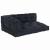Perna pentru canapea pe palet 3 pcs Antracit 120 x 80 x 38 cm GartenMobel Dekor