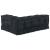 Perna pentru canapea pe palet 3 pcs Antracit 120 x 80 x 38 cm GartenMobel Dekor