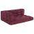 Perna pentru canapea pe palet 3 pcs Bordo 120 x 80 x 38 cm GartenMobel Dekor
