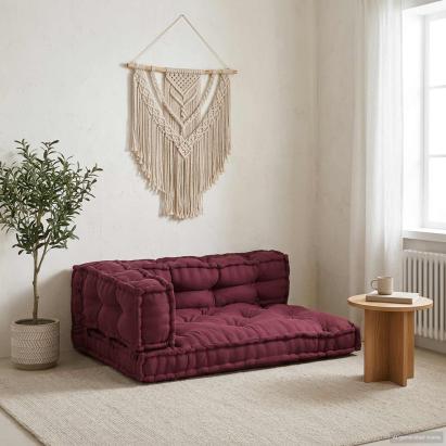 Perna pentru canapea pe palet 3 pcs Bordo 120 x 80 x 38 cm GartenMobel Dekor