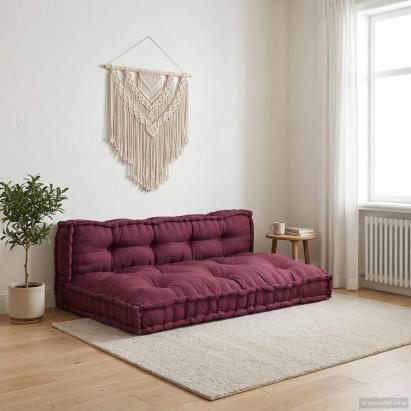 Perna pentru canapea pe palet 2 pcs Bordo 120 x 80 x 38 cm GartenMobel Dekor