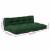 Perna pentru canapea pe palet 2 pcs Verde 120 x 80 x 38 cm GartenMobel Dekor