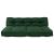 Perna pentru canapea pe palet 2 pcs Verde 120 x 80 x 38 cm GartenMobel Dekor