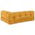 Perna pentru canapea pe palet 3 pcs Galben 120 x 80 x 38 cm GartenMobel Dekor