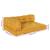 Perna pentru canapea pe palet 3 pcs Galben 120 x 80 x 38 cm GartenMobel Dekor