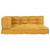 Perna pentru canapea pe palet 3 pcs Galben 120 x 80 x 38 cm GartenMobel Dekor