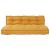 Perna pentru canapea pe palet 2 pcs Galben 120 x 80 x 38 cm GartenMobel Dekor