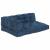 Perna pentru canapea pe palet 3 pcs Indigo 120 x 80 x 38 cm GartenMobel Dekor