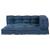 Perna pentru canapea pe palet 3 pcs Indigo 120 x 80 x 38 cm GartenMobel Dekor