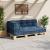 Perna pentru canapea pe palet 3 pcs Indigo 120 x 80 x 38 cm GartenMobel Dekor